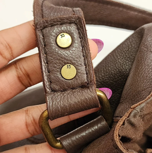 Joe's Womens Retro Brown Soho Leather Shoulder Handbag Great Condition Y2K - Picture 14 of 16